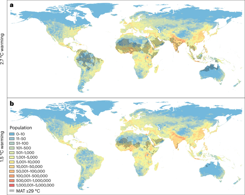 Figuur 1: Projecties van de wereldbevolking