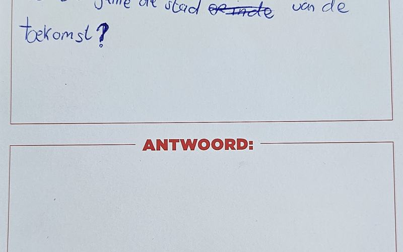 Hoe zien jullie de stad van de toekomst?