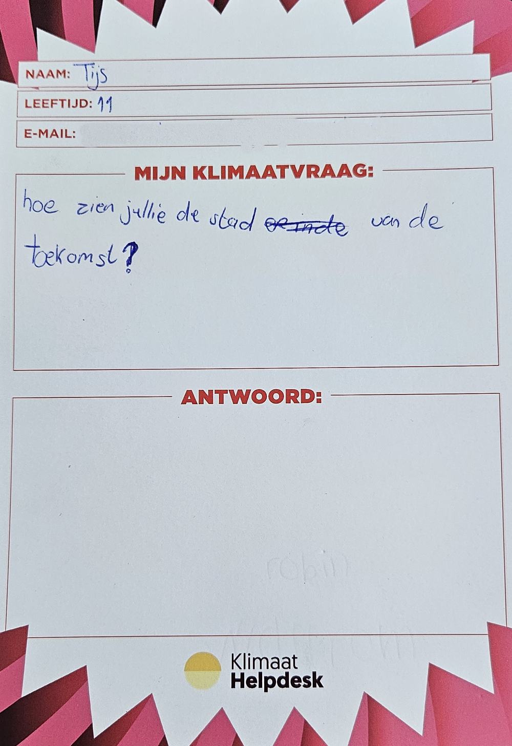 Hoe zien jullie de stad van de toekomst?
