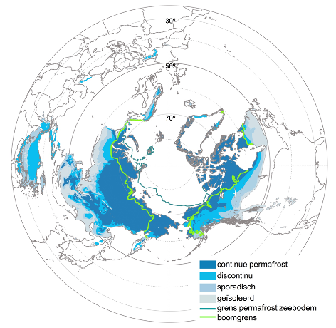 Permafrost map